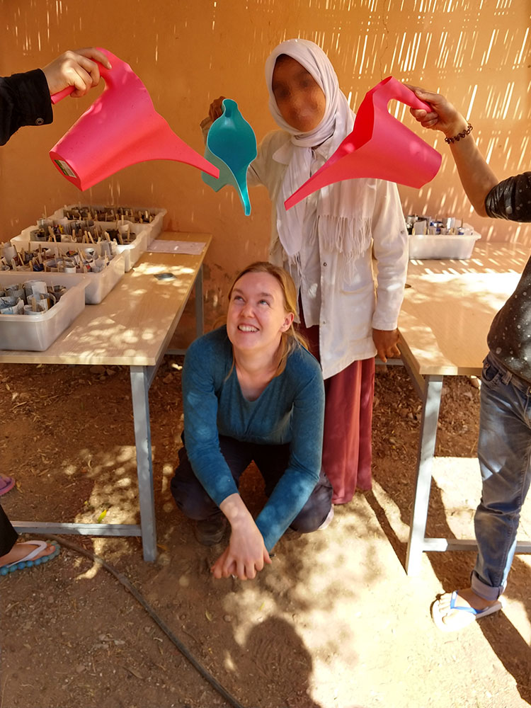 1. REEP's Gardening project at the Foyer de Jeune Filles in Marrakech, Morocco