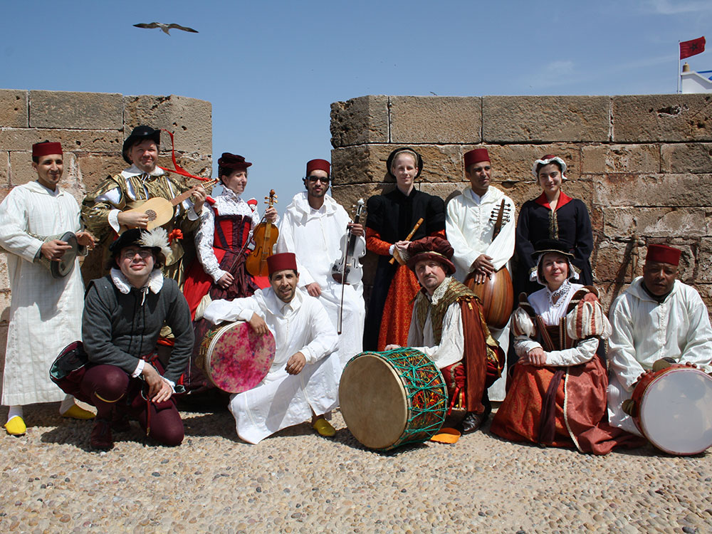 Shore to Shore Festival: Traditional Moroccan gnaoua and sufi musicians join with English Renaissance musicians in Essaouira, Morocco