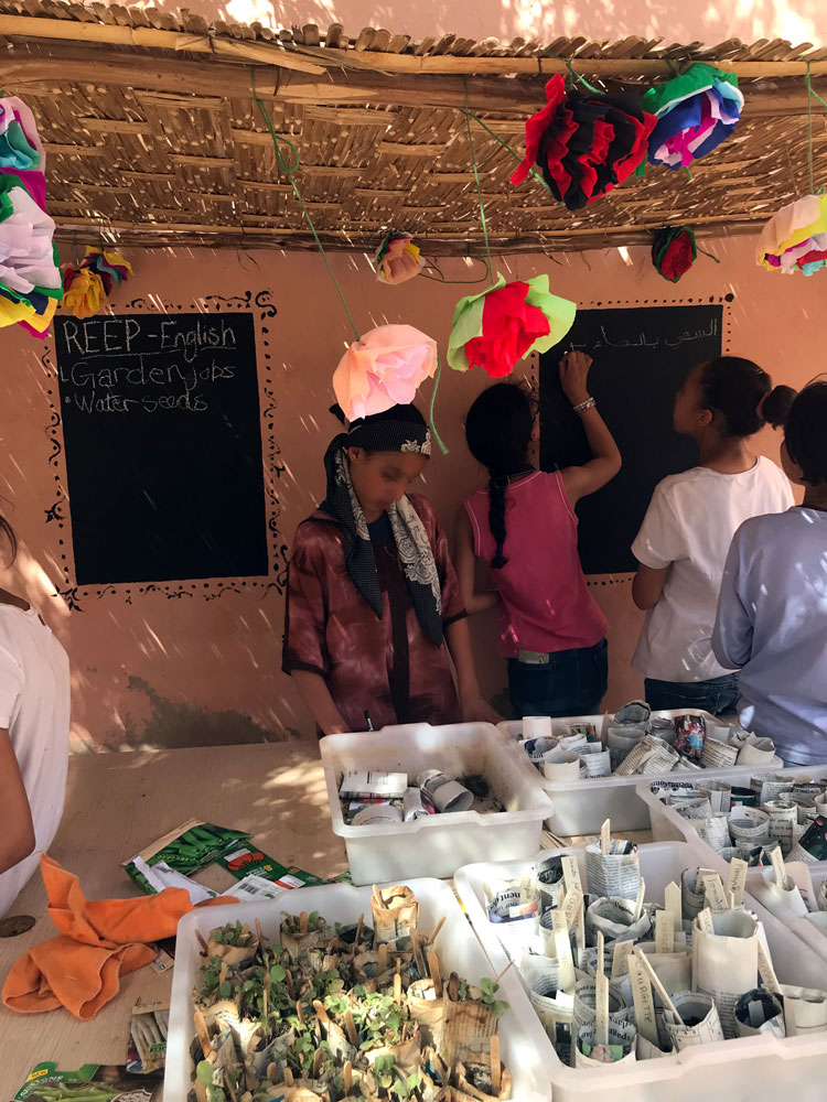 2. REEP's Gardening project at the Foyer de Jeune Filles in Marrakech, Morocco