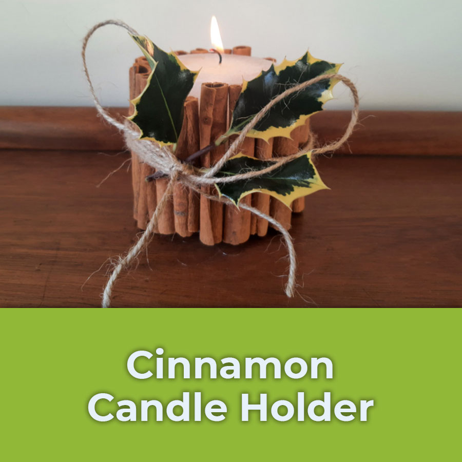 cinnamon candle holder