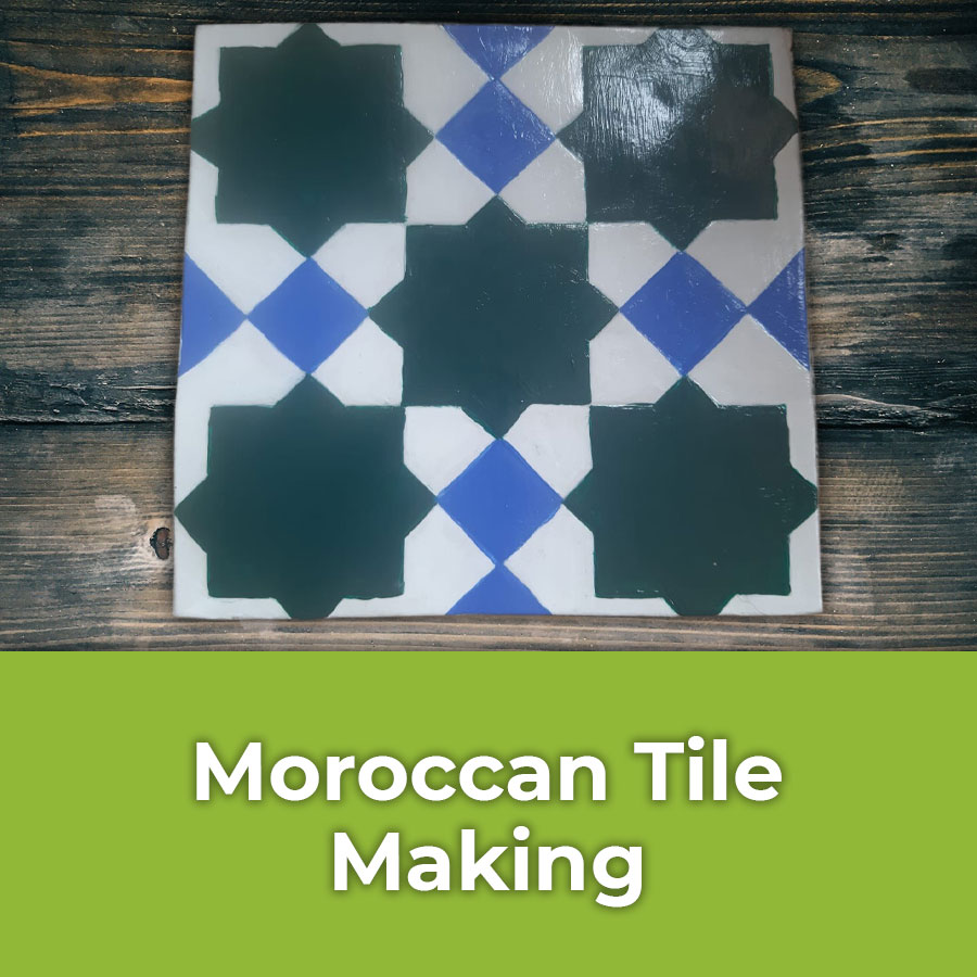 moroccan tile making
