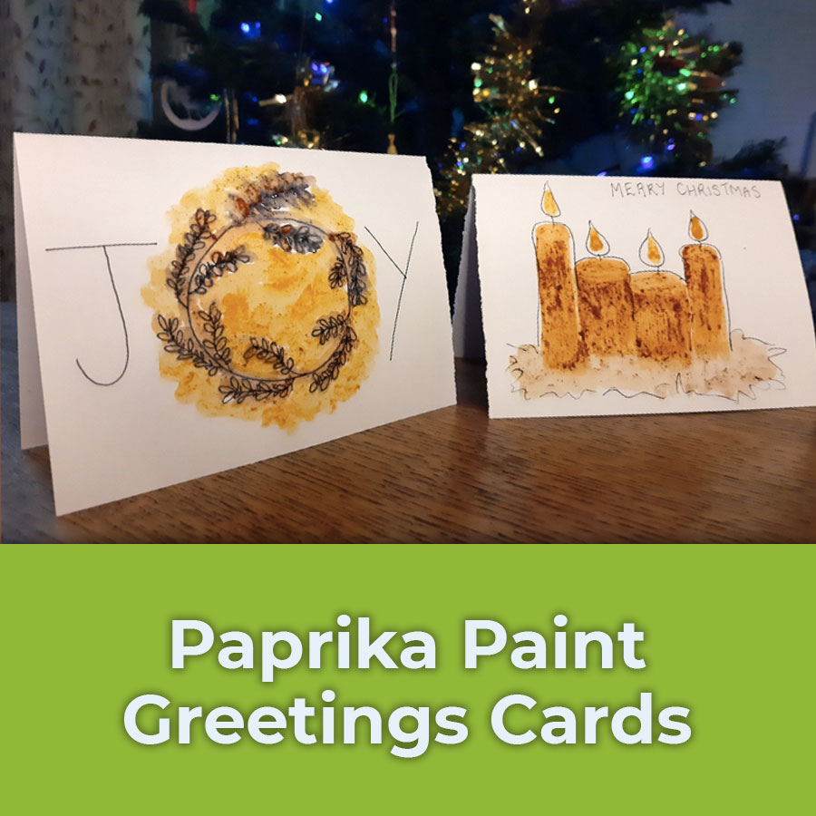 paprika paint greetings cards
