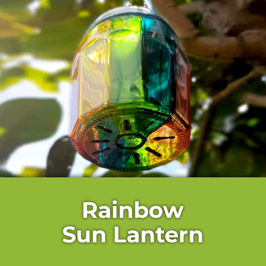 rainbow sun lantern