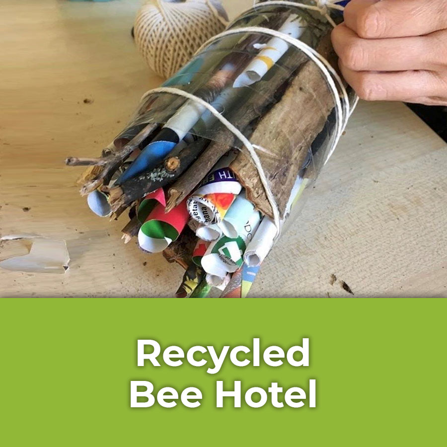 recycled bee hotel