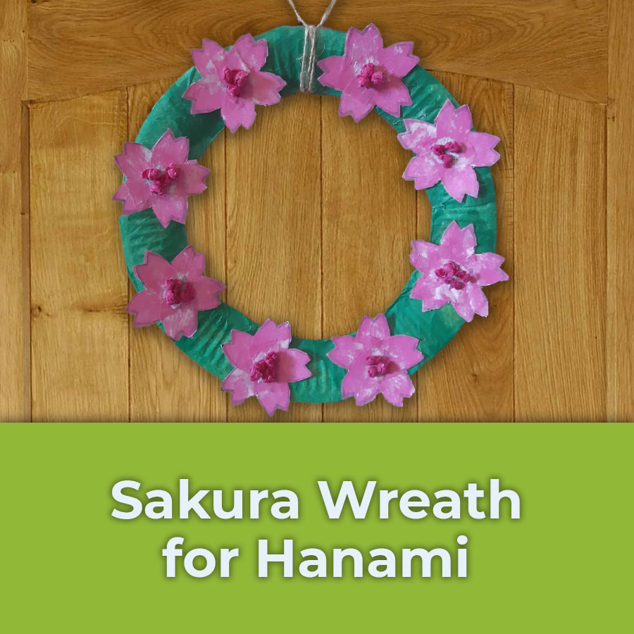 sakura wreath for hanami