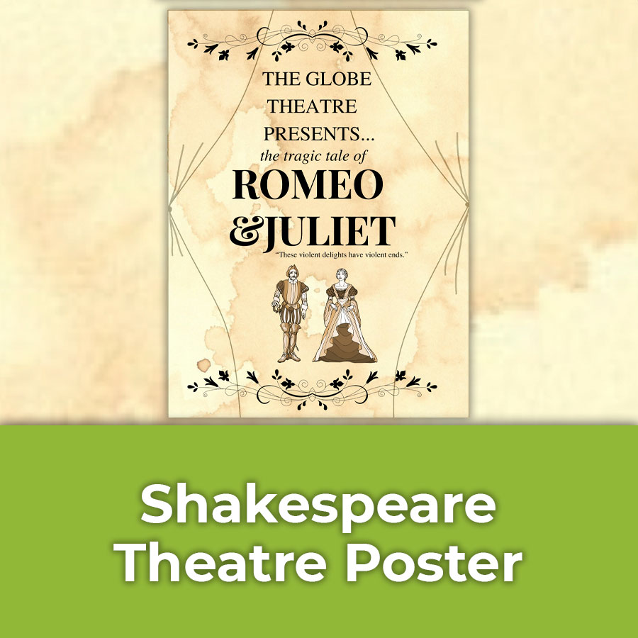 shakespeare theatre poster
