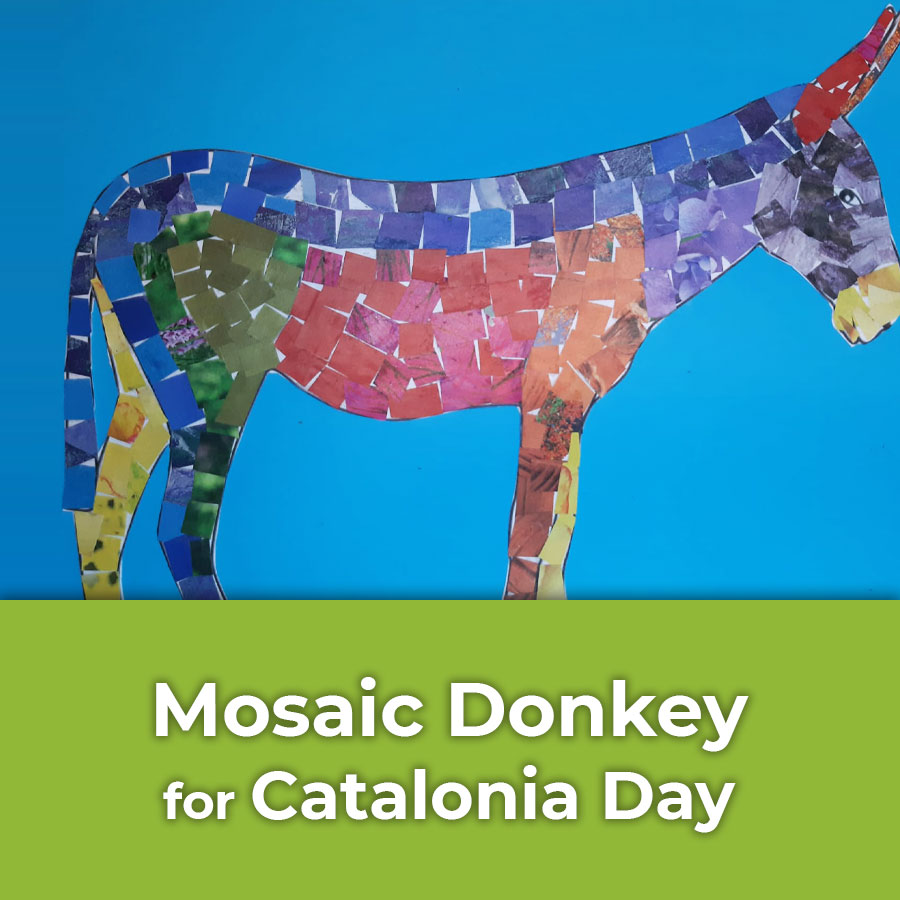 Mosaic Donkey for Catalonia Day | IMAGE PREVIEW