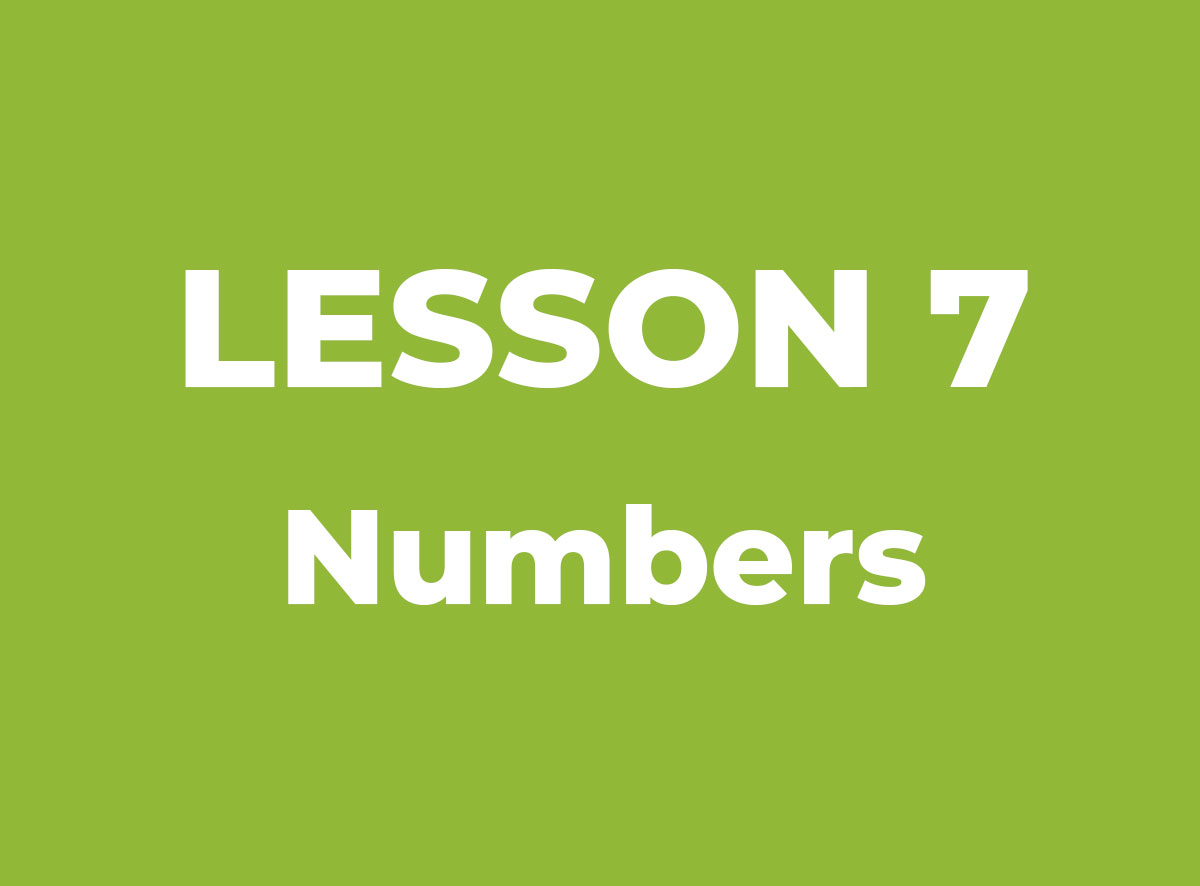 Lesson 7: Numbers [AGDZ IMAGE PREVIEW]
