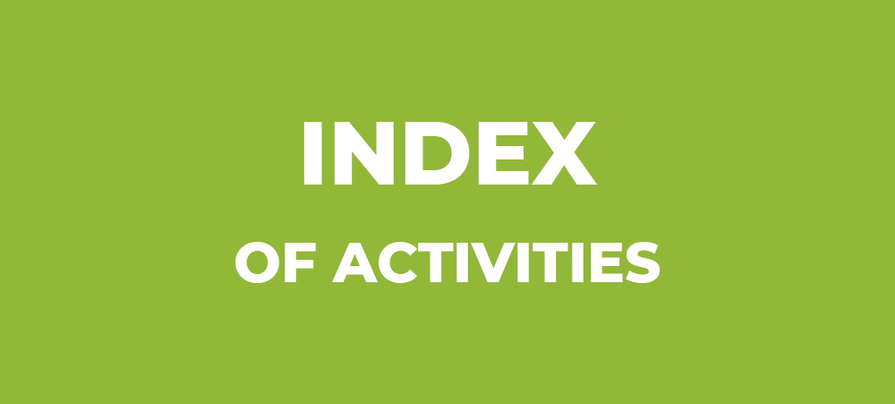 Index of Activities (Faiths for the Future Image Preview)
